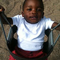 Child on swing